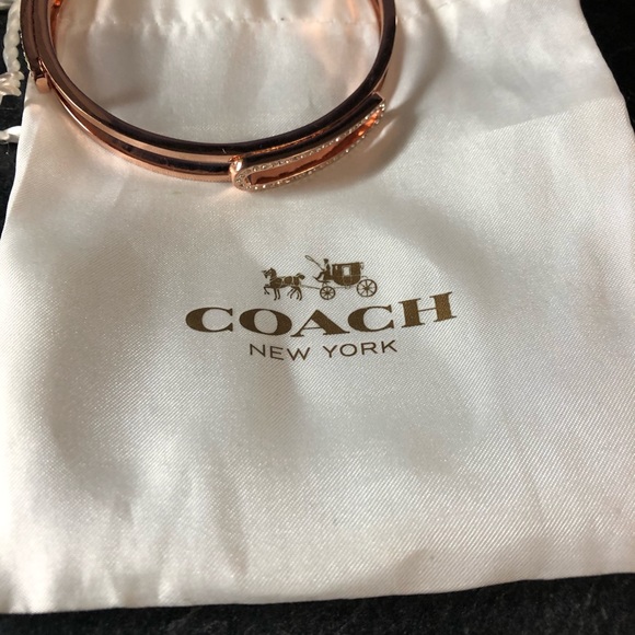 Coach Rose Gold/Crystal Bangle - Picture 4 of 4